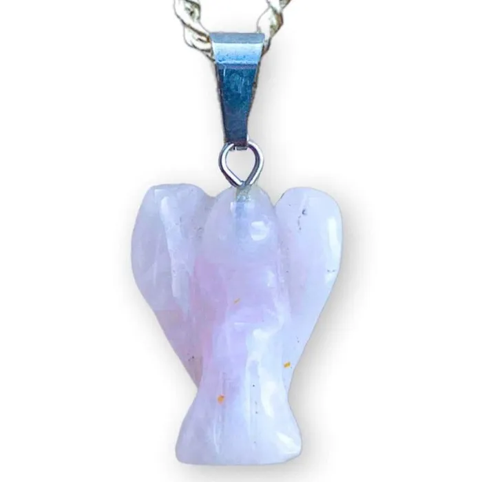 Magic Crystals Necklaces Rose Quartz Stone Pendant Necklace