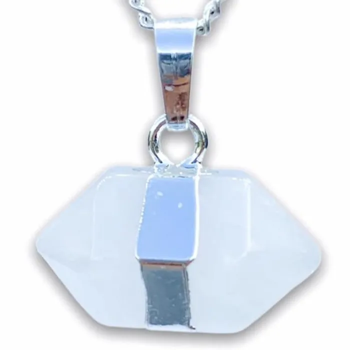 Magic Crystals Necklaces Rose Quartz Stone Pendant Necklace