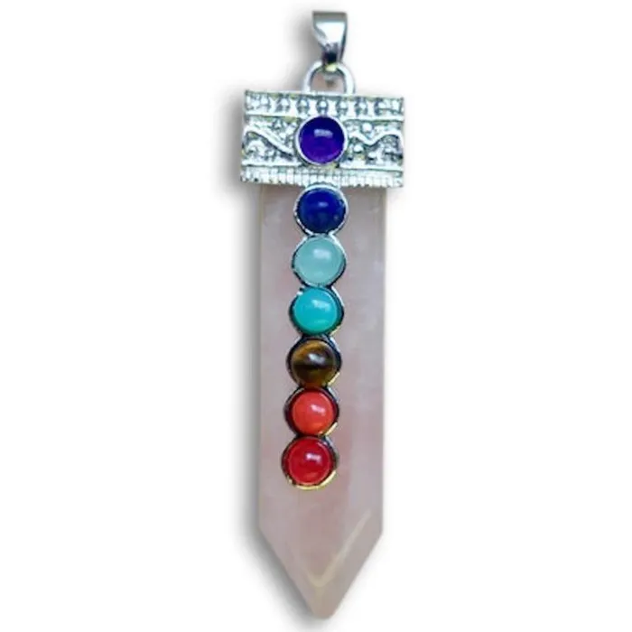Magic Crystals Necklaces Rose Quartz Stone Pendant Necklace