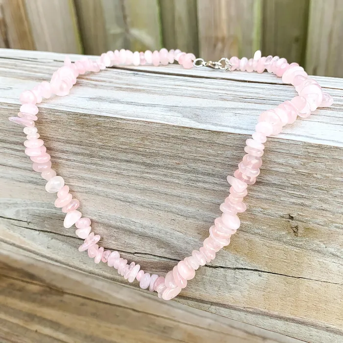 Magic Crystals Necklaces Rose Quartz Stone Pendant Necklace