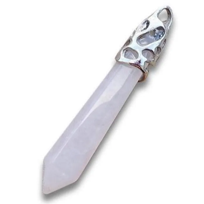 Magic Crystals Necklaces Rose Quartz Stone Pendant Necklace