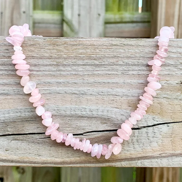 Magic Crystals Necklaces Rose Quartz Stone Pendant Necklace