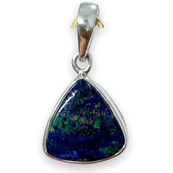 Malachite Azurite Sterling Silver Necklace Magic Crystals Necklaces