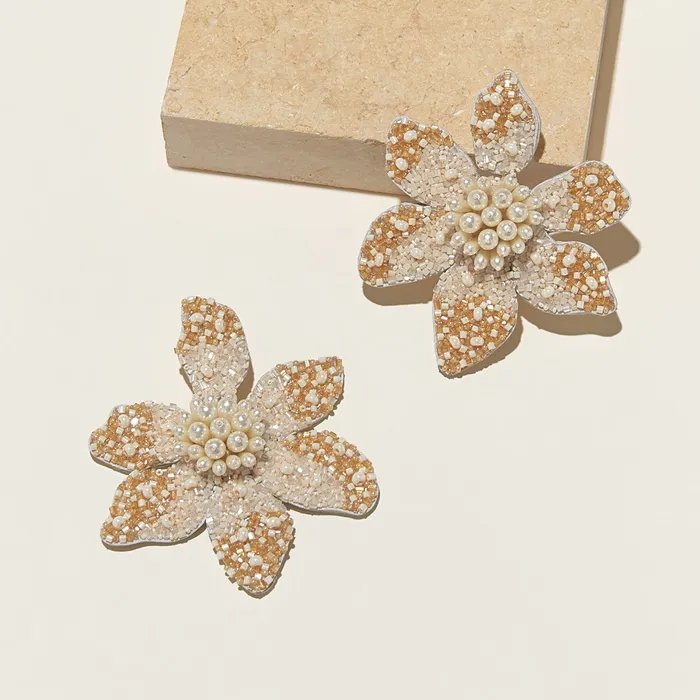 Mignonne Gavigan Camellia Pearl Earrings Earrings