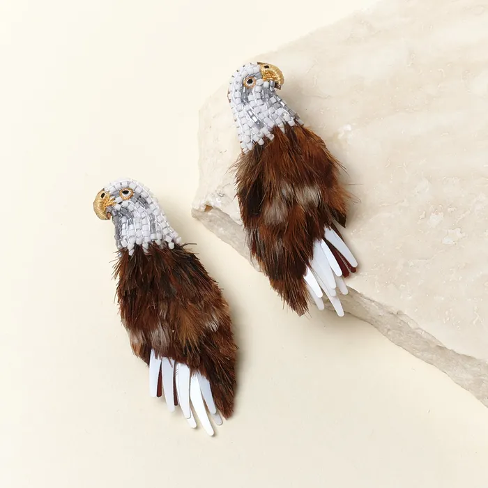 Mignonne Gavigan Earrings Bald Eagle Earrings