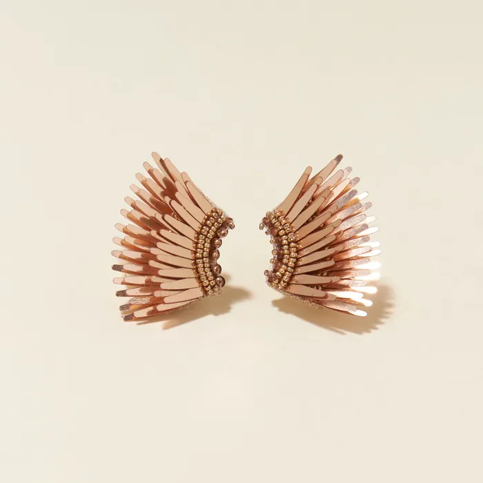 Mignonne Gavigan Earrings Metallic Mini Madeline Earrings Rose Gold