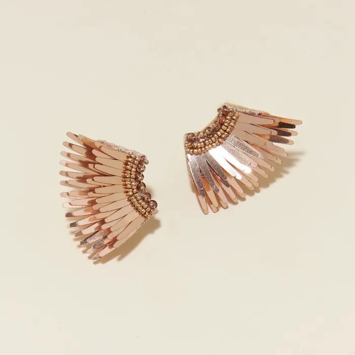 Mignonne Gavigan Earrings Metallic Mini Madeline Earrings Rose Gold
