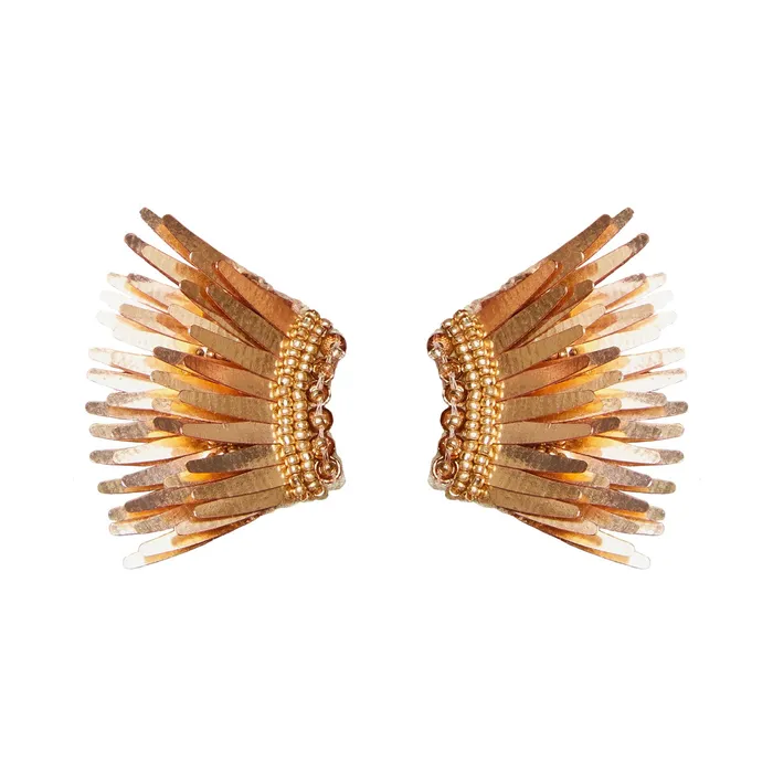 Mignonne Gavigan Earrings Metallic Mini Madeline Earrings Rose Gold