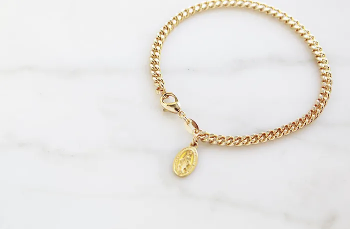 Miraculous Medal Link Bracelet TheLittleCatholic Bracelets
