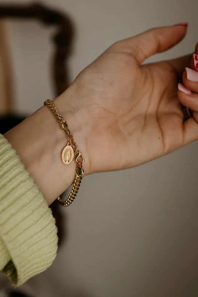 Miraculous Medal Link Bracelet TheLittleCatholic Bracelets