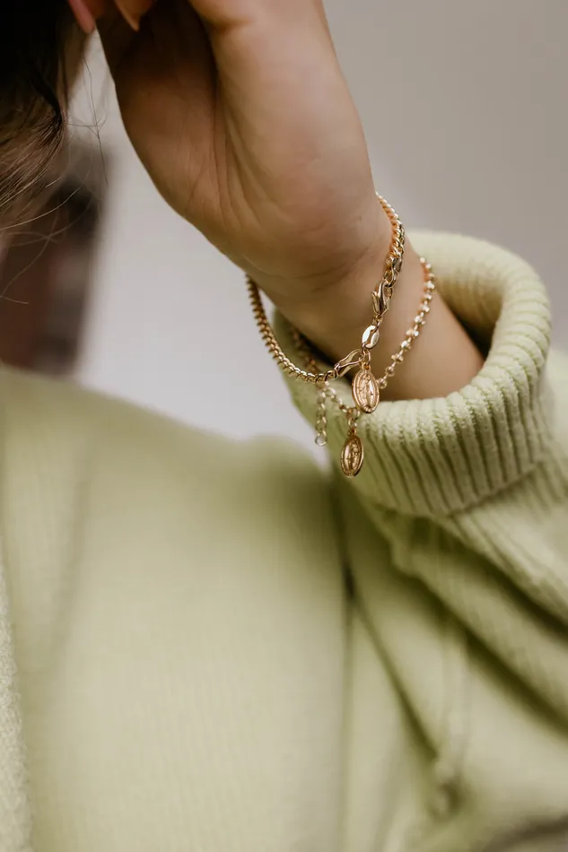 Miraculous Medal Link Bracelet TheLittleCatholic Bracelets