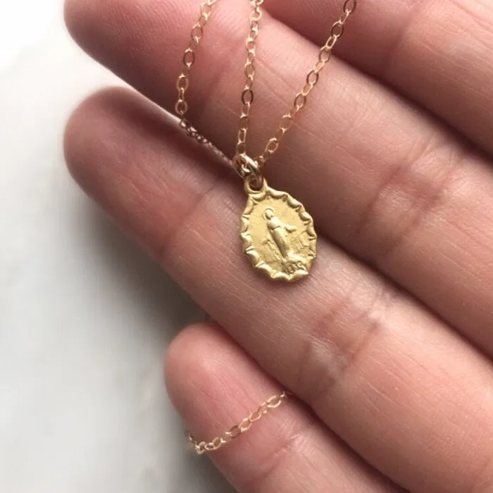 Miraculous Medal Necklace 7 TheLittleCatholic Necklaces