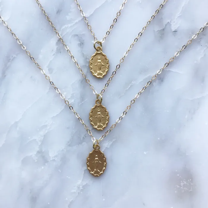 Miraculous Medal Necklace 7 TheLittleCatholic Necklaces