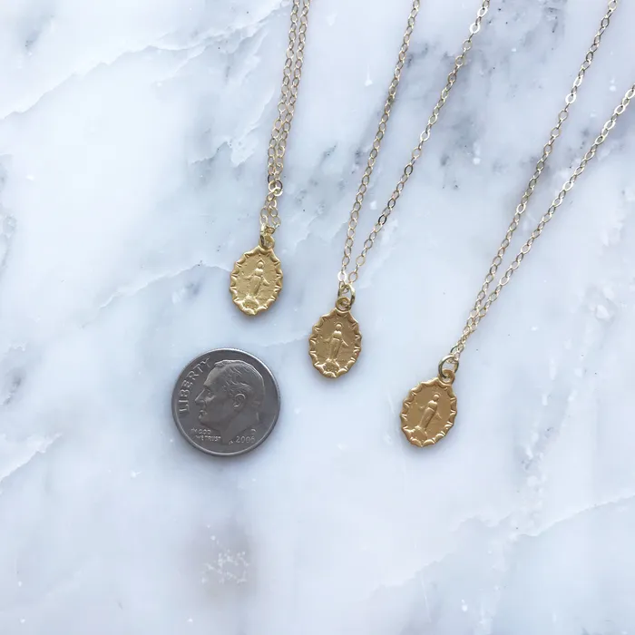 Miraculous Medal Necklace 7 TheLittleCatholic Necklaces