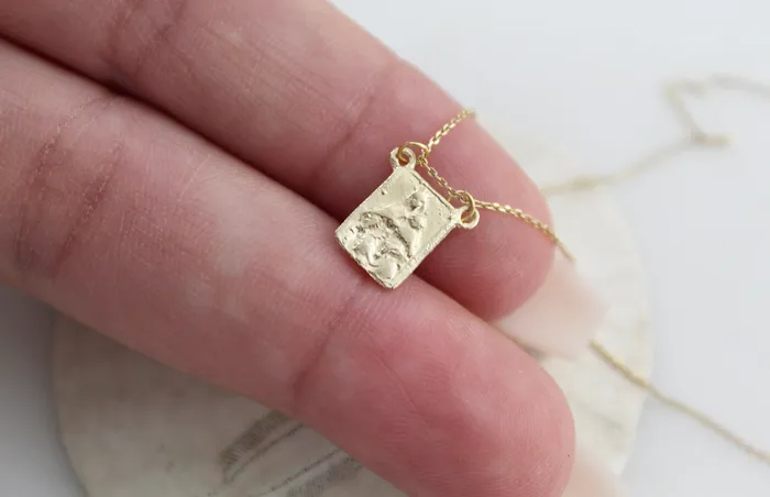 Necklaces 14k Gold Scapular Necklace TheLittleCatholic