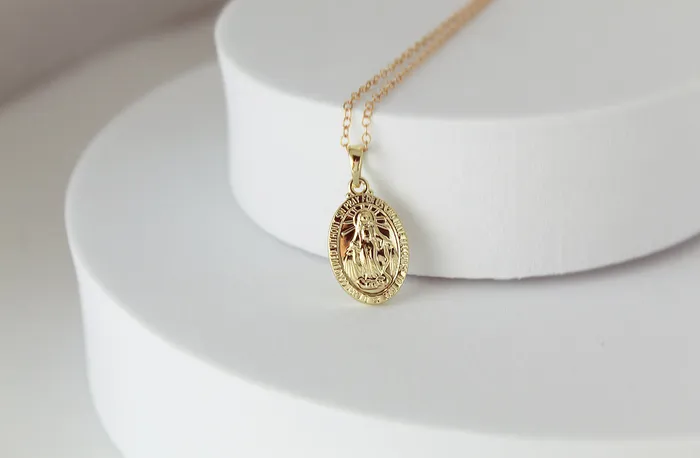 Necklaces Classic Miraculous Medal Necklace The Little Catholic