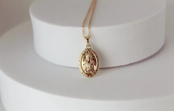 Necklaces Classic Miraculous Medal Necklace The Little Catholic