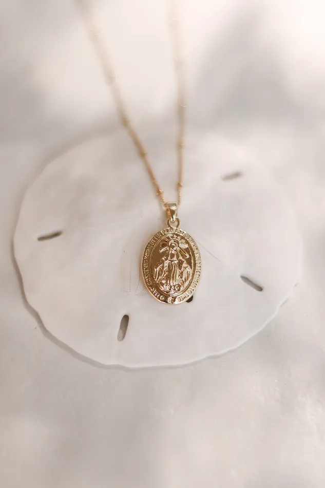 Necklaces Classic Miraculous Medal Necklace The Little Catholic