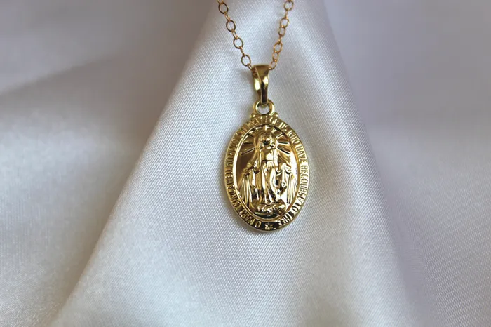 Necklaces Classic Miraculous Medal Necklace The Little Catholic