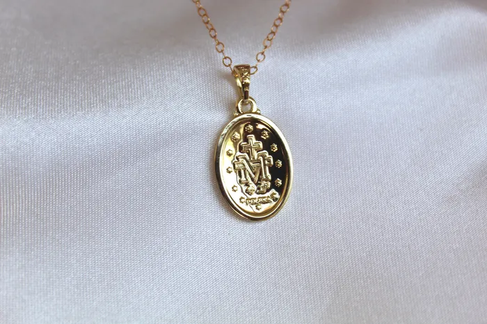 Necklaces Classic Miraculous Medal Necklace The Little Catholic