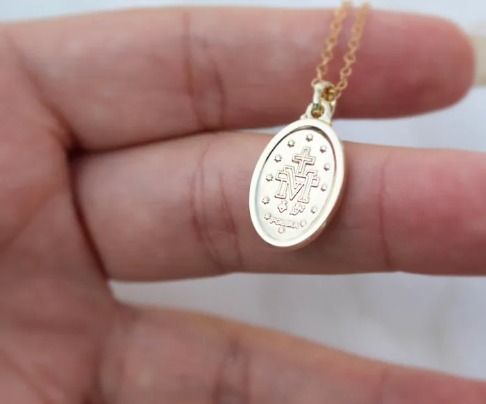 Necklaces Classic Miraculous Medal Necklace The Little Catholic