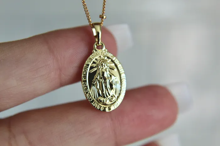 Necklaces Classic Miraculous Medal Necklace The Little Catholic