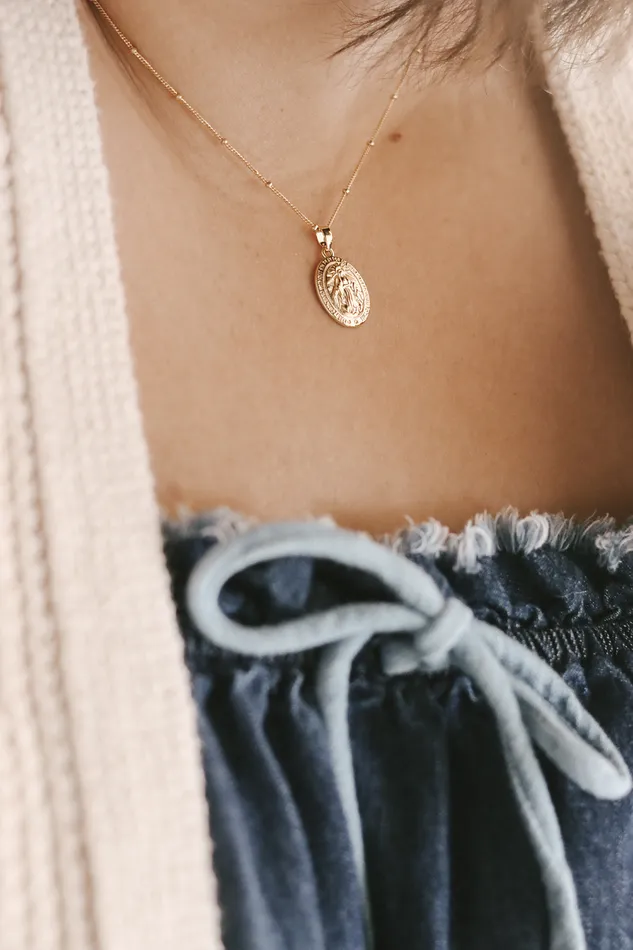 Necklaces Classic Miraculous Medal Necklace The Little Catholic