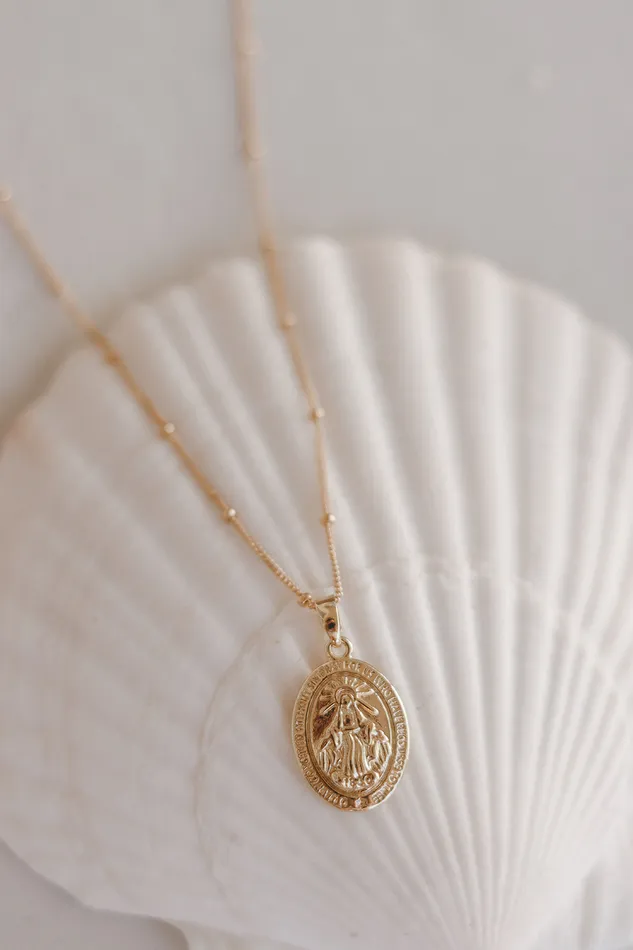 Necklaces Classic Miraculous Medal Necklace The Little Catholic