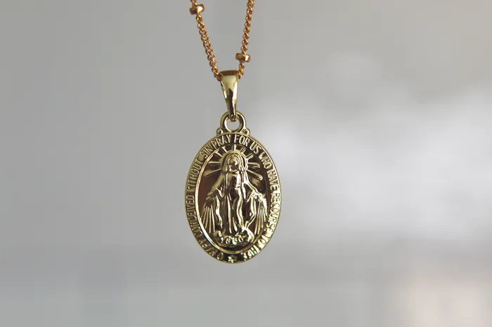 Necklaces Classic Miraculous Medal Necklace The Little Catholic