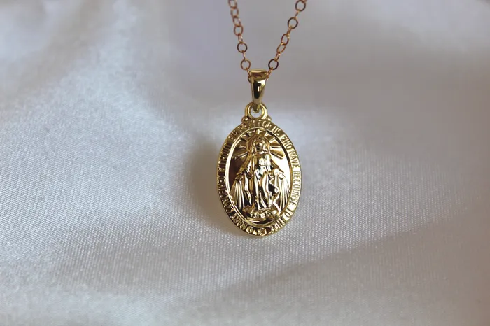 Necklaces Classic Miraculous Medal Necklace The Little Catholic