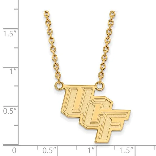 Necklaces International Diamond Center 10k Gold LogoArt University of Central Florida UCF Large Pendant 18 inch Necklace Necklaces International Diamond Center 10k Gold LogoArt University of Central Florida UCF Large Pendant 18 inch Necklace
