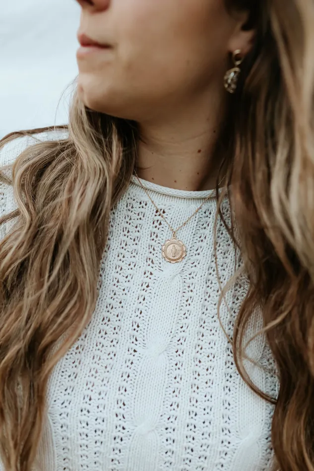 Necklaces Miraculous Medal Necklace TheLittleCatholic