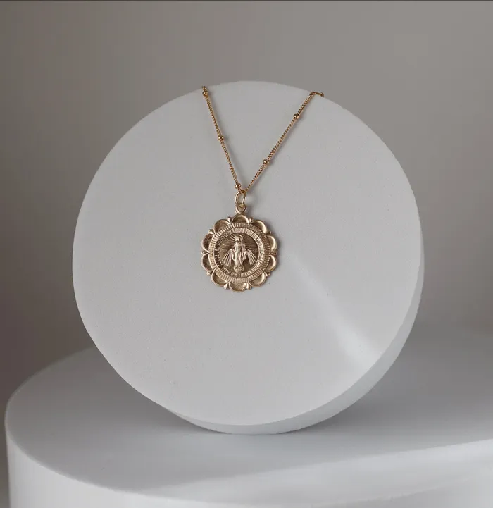 Necklaces Miraculous Medal Necklace TheLittleCatholic