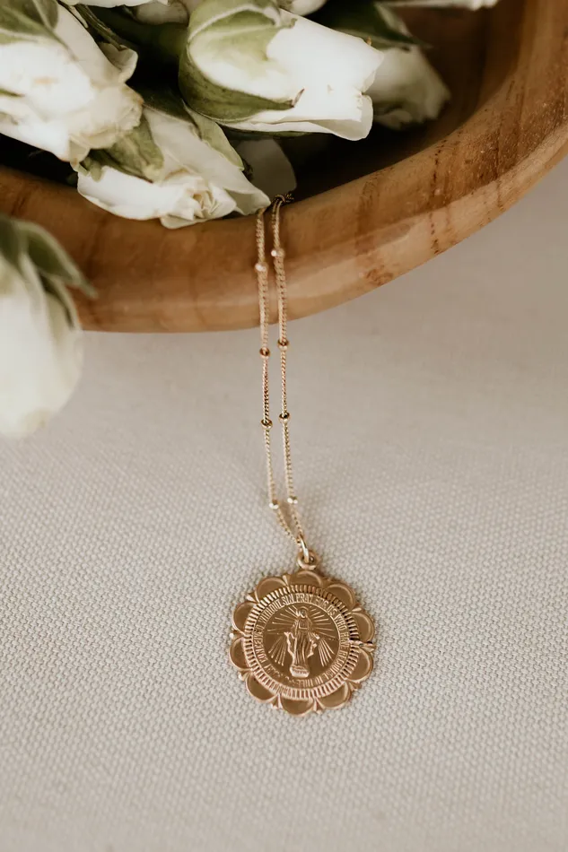 Necklaces Miraculous Medal Necklace TheLittleCatholic