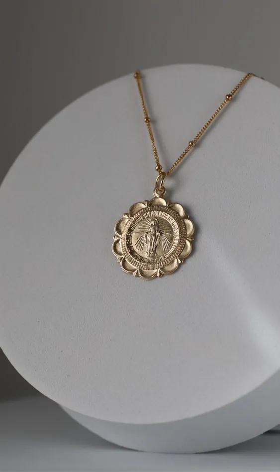 Necklaces Miraculous Medal Necklace TheLittleCatholic