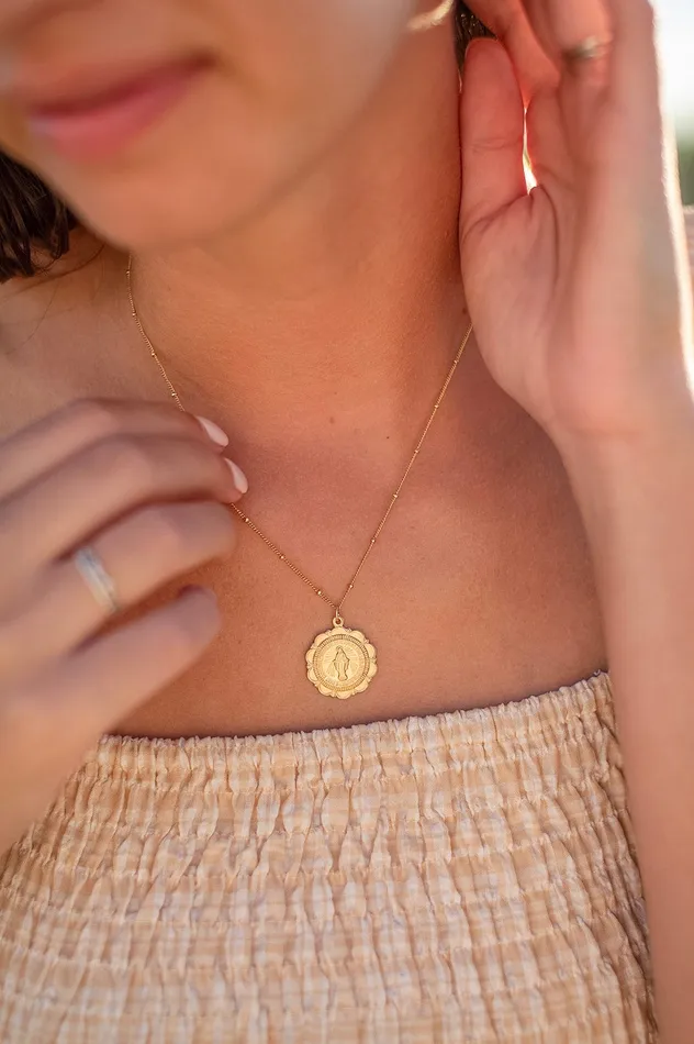 Necklaces Miraculous Medal Necklace TheLittleCatholic