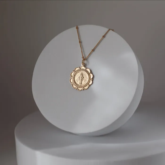 Necklaces Miraculous Medal Necklace TheLittleCatholic