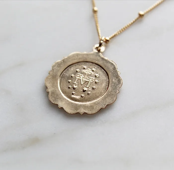 Necklaces Miraculous Medal Necklace TheLittleCatholic