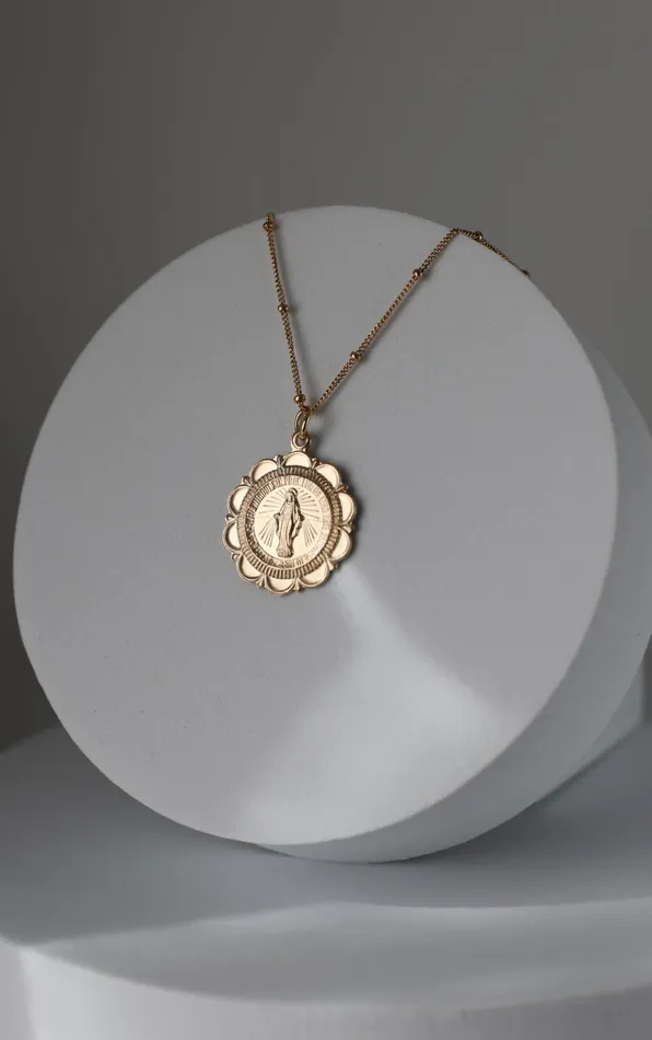 Necklaces Miraculous Medal Necklace TheLittleCatholic