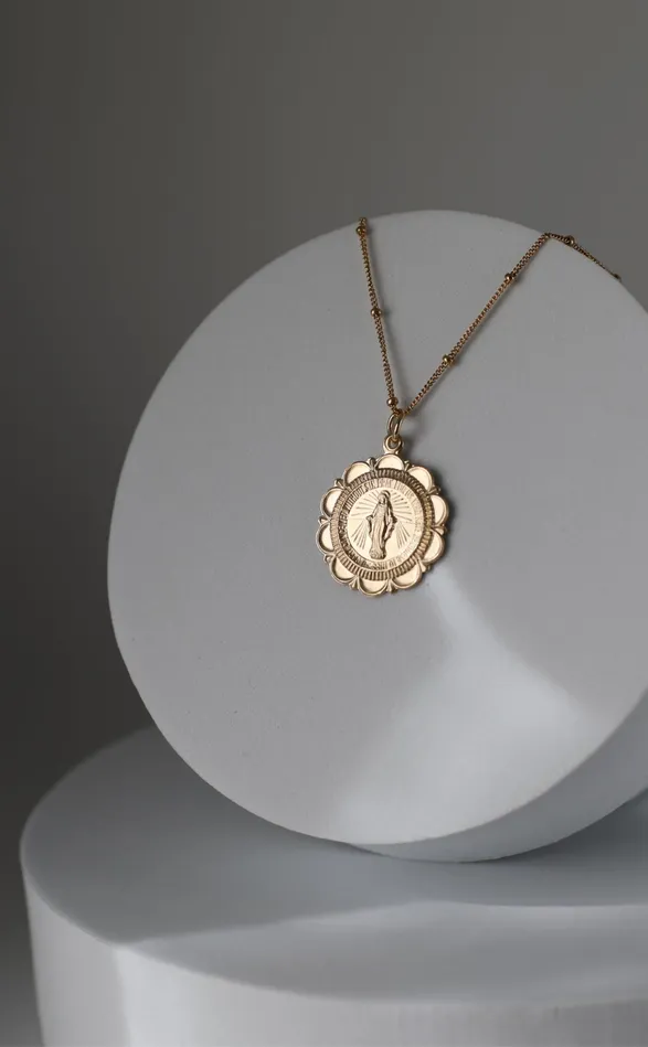 Necklaces Miraculous Medal Necklace TheLittleCatholic