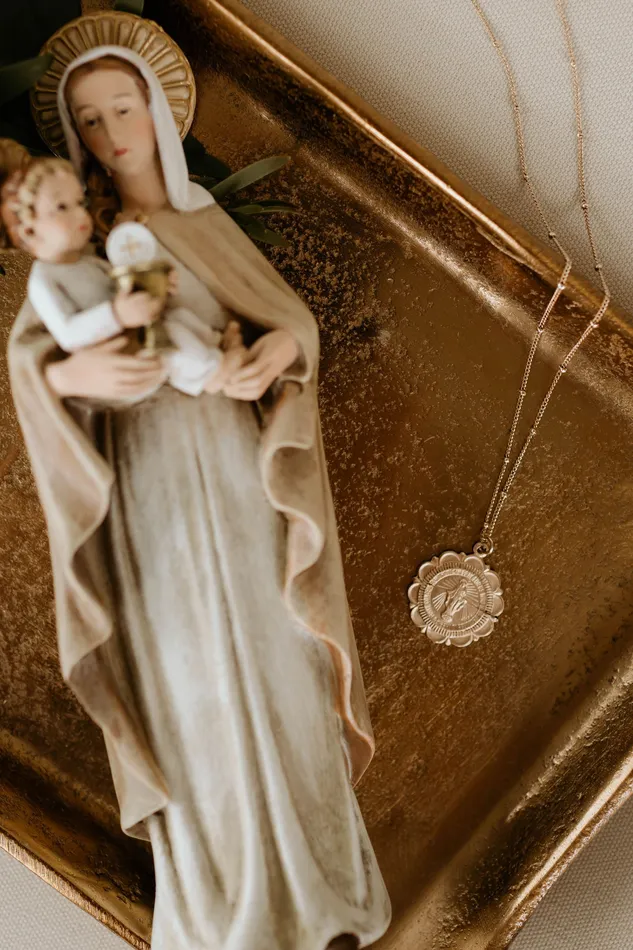 Necklaces Miraculous Medal Necklace TheLittleCatholic