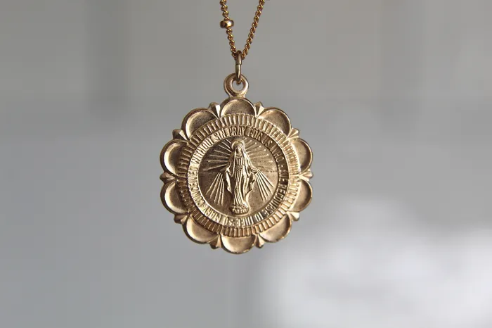 Necklaces Miraculous Medal Necklace TheLittleCatholic