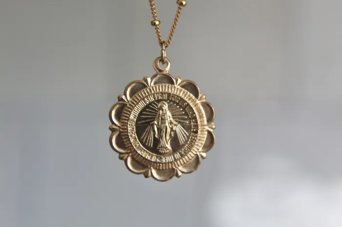 Necklaces Miraculous Medal Necklace TheLittleCatholic