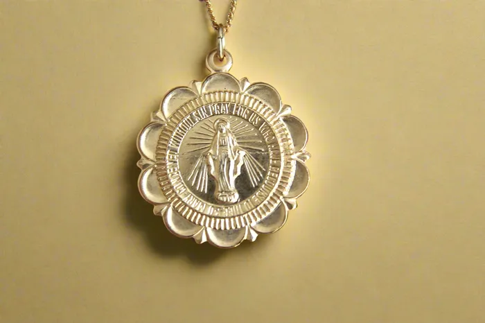 Necklaces Miraculous Medal Necklace TheLittleCatholic