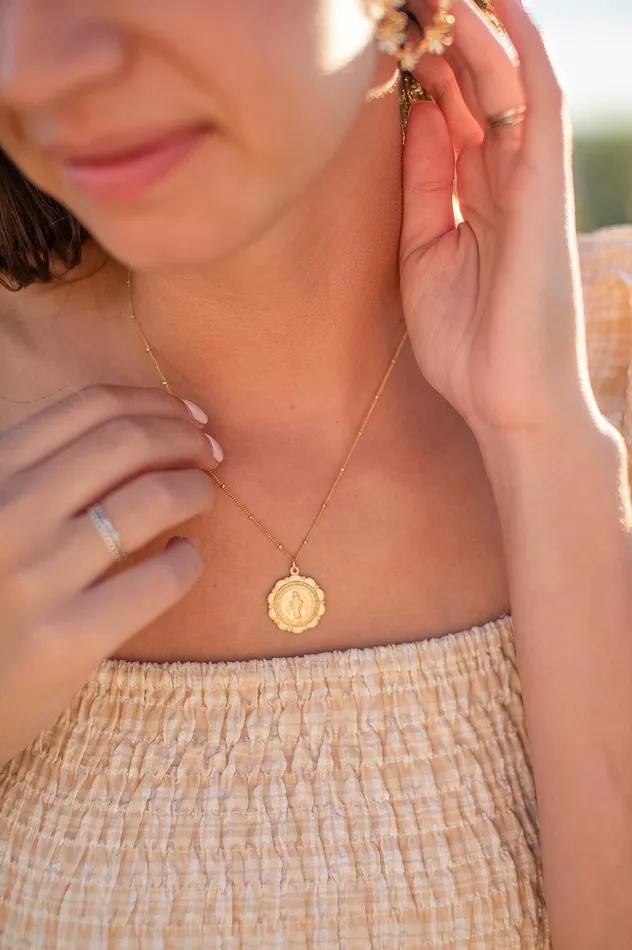 Necklaces Miraculous Medal Necklace TheLittleCatholic