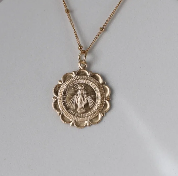 Necklaces Miraculous Medal Necklace TheLittleCatholic