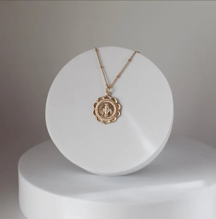 Necklaces Miraculous Medal Necklace TheLittleCatholic