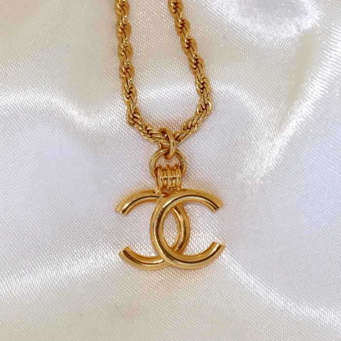 Necklaces Reluxe Vintage Vintage CC Pendant Necklace