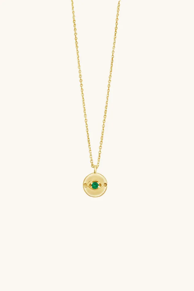 Necklaces Sierra Winter Jewelry Evil Eye Necklace Emerald