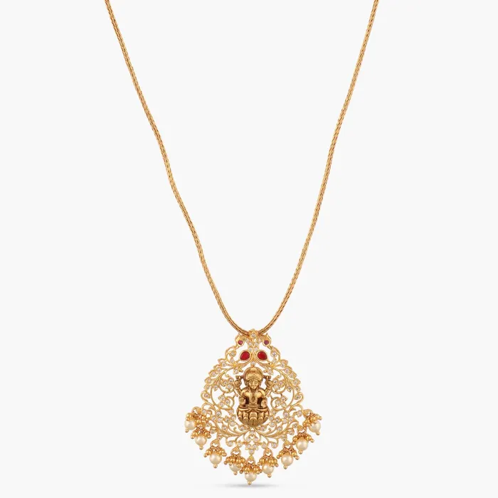 Necklaces SILVER Abundance Temple Silver Pendant Necklace